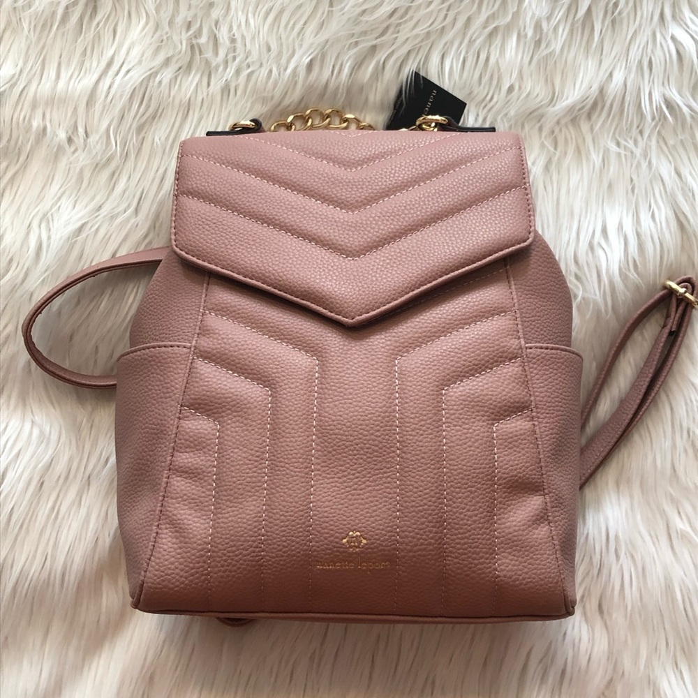 Nanette Lepore NWT!! Quilt gold chain Mauve bag - Picture 3 of 8
